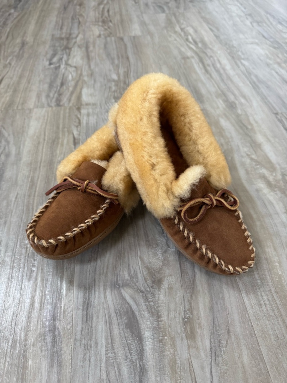 L.L. Bean Wicked Good Moccasin Slippers - Never Worn